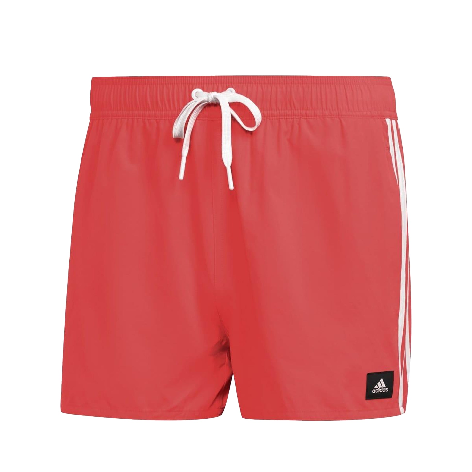 Orange - Front - Adidas Mens CLX Striped Swim Shorts