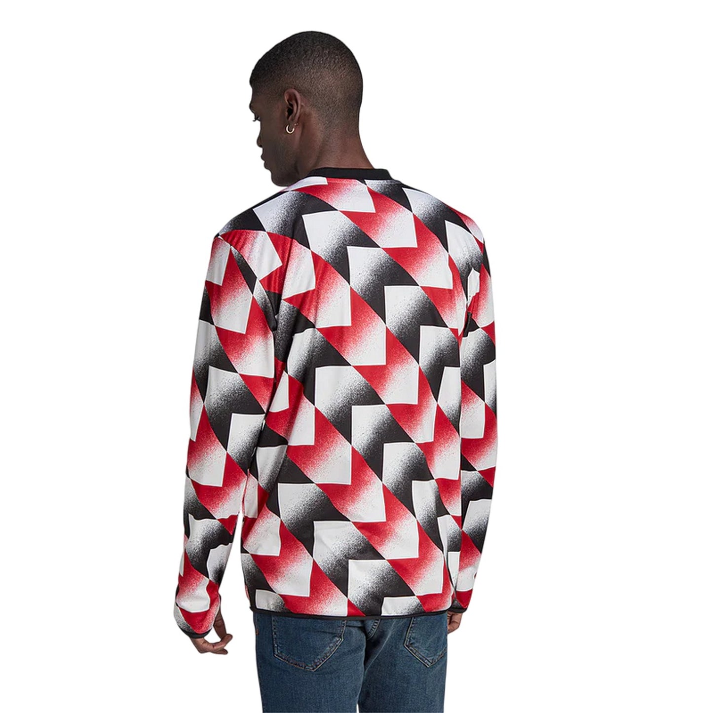 White - Back - Manchester United FC Mens 22-23 Adidas Sweatshirt