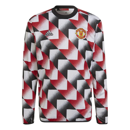 White - Front - Manchester United FC Mens 22-23 Adidas Sweatshirt