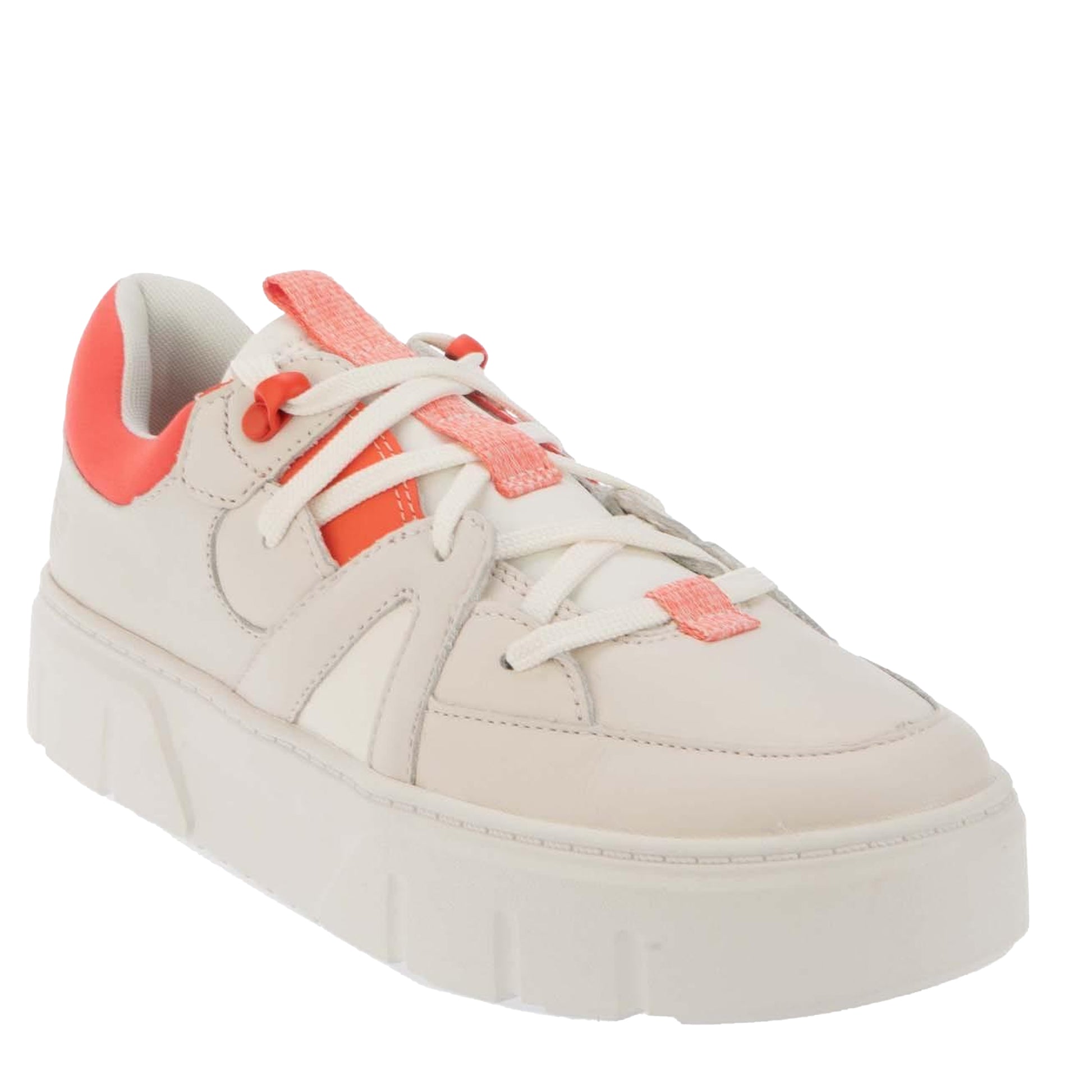White - Front - Timberland Mens Nubuck Low Lace Up Trainers