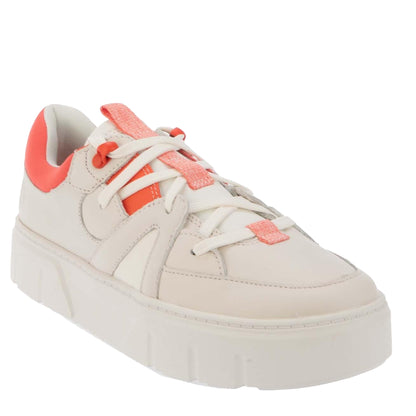 White - Front - Timberland Mens Nubuck Low Lace Up Trainers