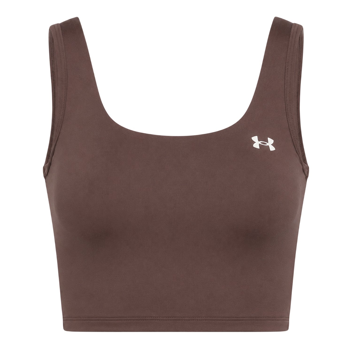 Taupe - Front - Under Armour Womens-Ladies Motion Logo Tank Top