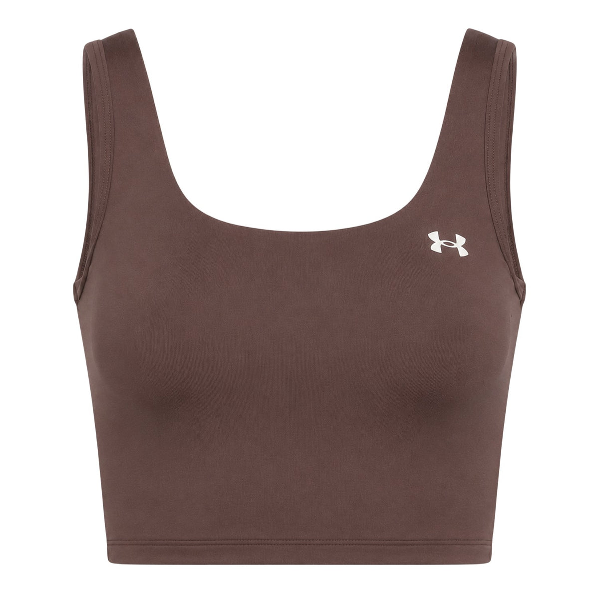 Taupe - Front - Under Armour Womens-Ladies Motion Logo Tank Top
