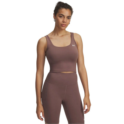 Taupe - Lifestyle - Under Armour Womens-Ladies Motion Logo Tank Top