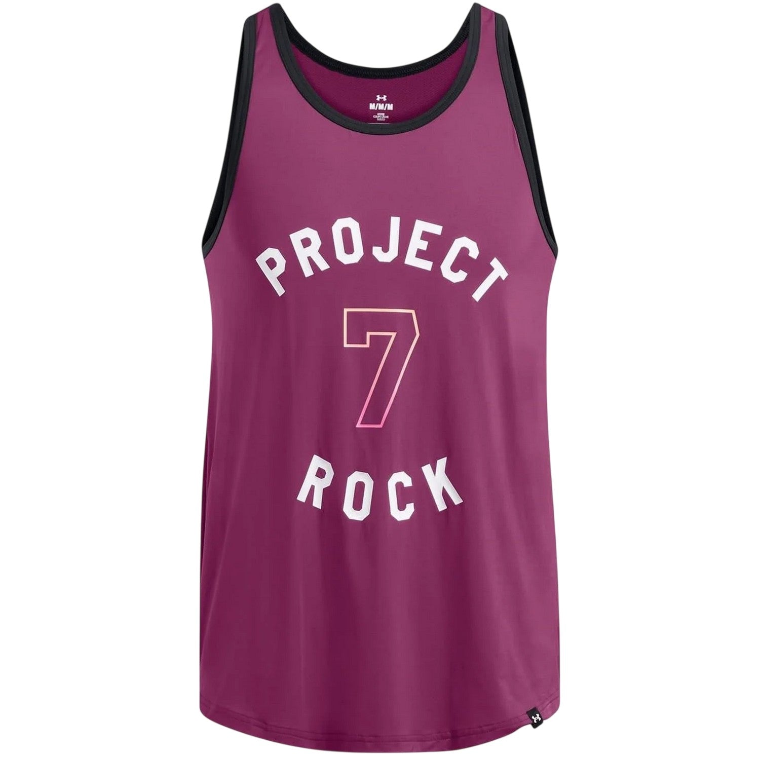 Purple - Front - Under Armour Mens Project Rock Scoop Neck Tank Top