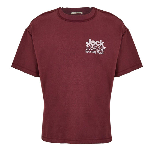 Chocolate - Front - Jack Wills Mens Bold Logo Short-Sleeved T-Shirt