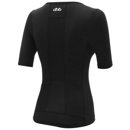 Black - Back - dhb Womens-Ladies Hydron Top