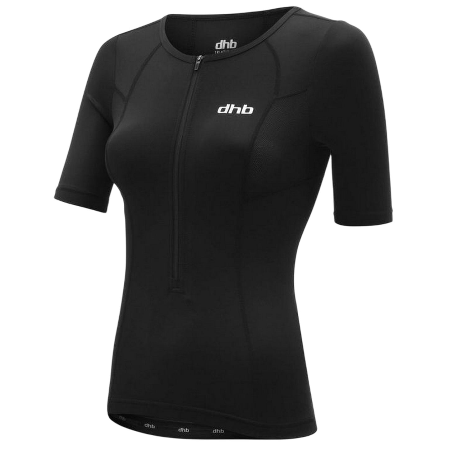 Black - Front - dhb Womens-Ladies Hydron Top