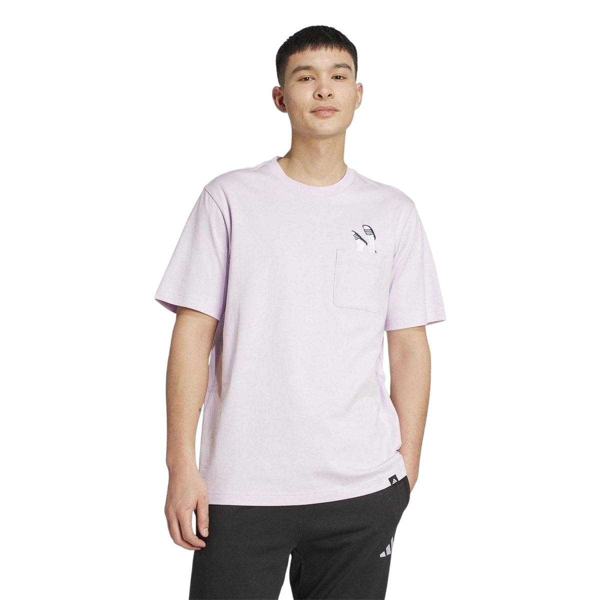 Lavender-Ice Blue - Side - Adidas Mens T-Shirt