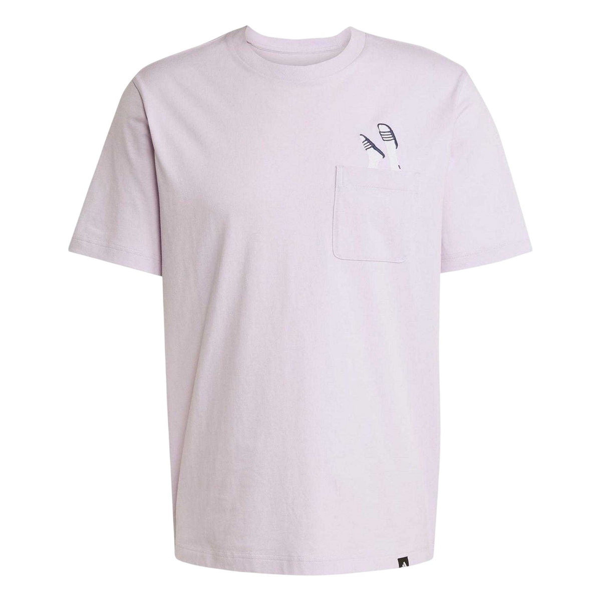 Lavender-Ice Blue - Front - Adidas Mens T-Shirt