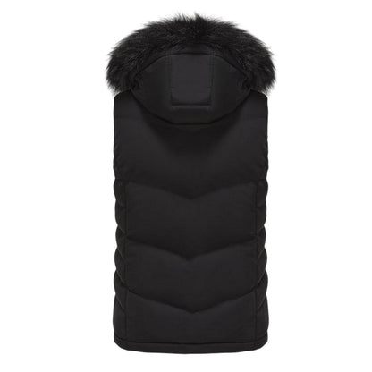 Black - Back - SoulCal Womens-Ladies Zip Pocket Gilet