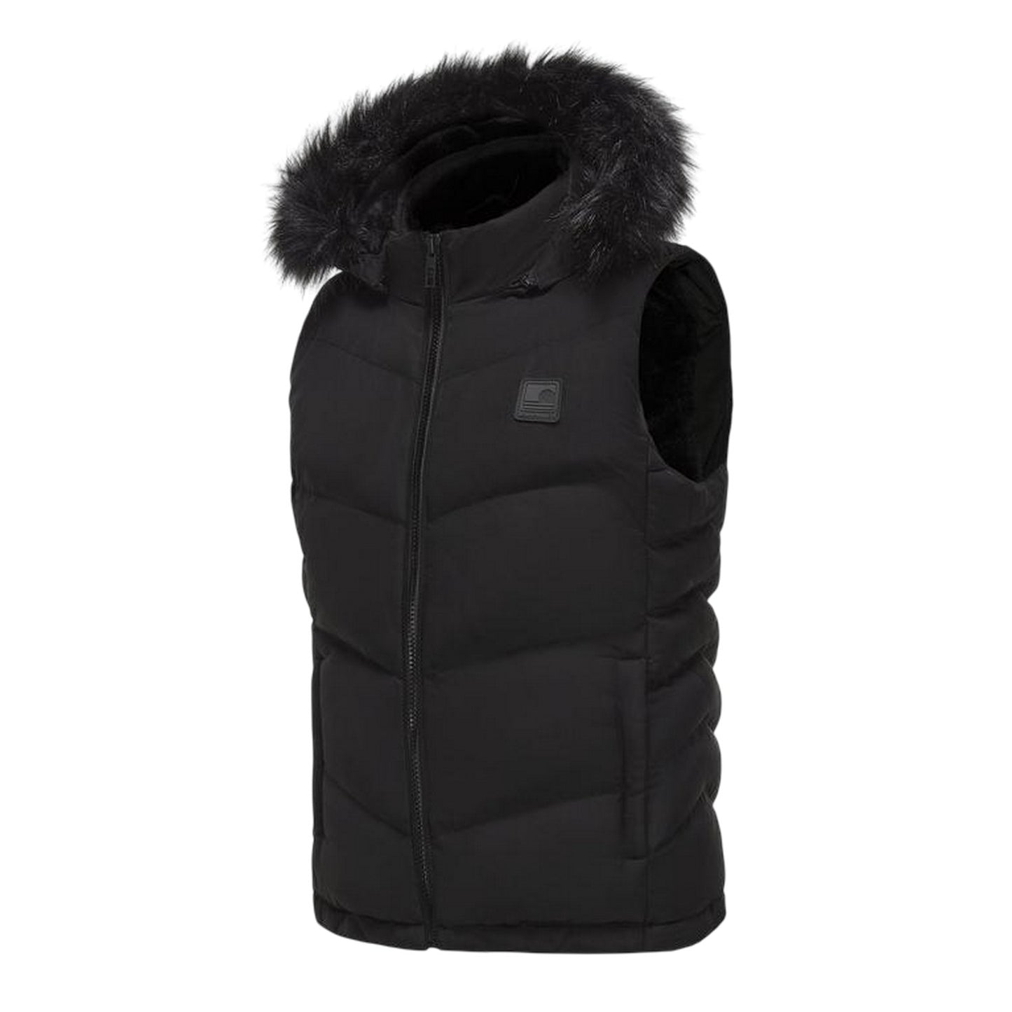 Black - Side - SoulCal Womens-Ladies Zip Pocket Gilet