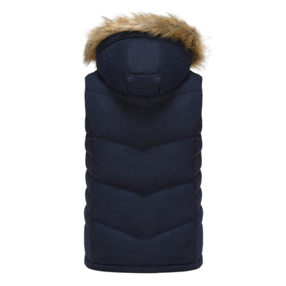 Navy - Back - SoulCal Womens-Ladies Zip Pocket Gilet