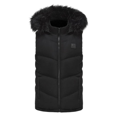 Black - Front - SoulCal Womens-Ladies Zip Pocket Gilet