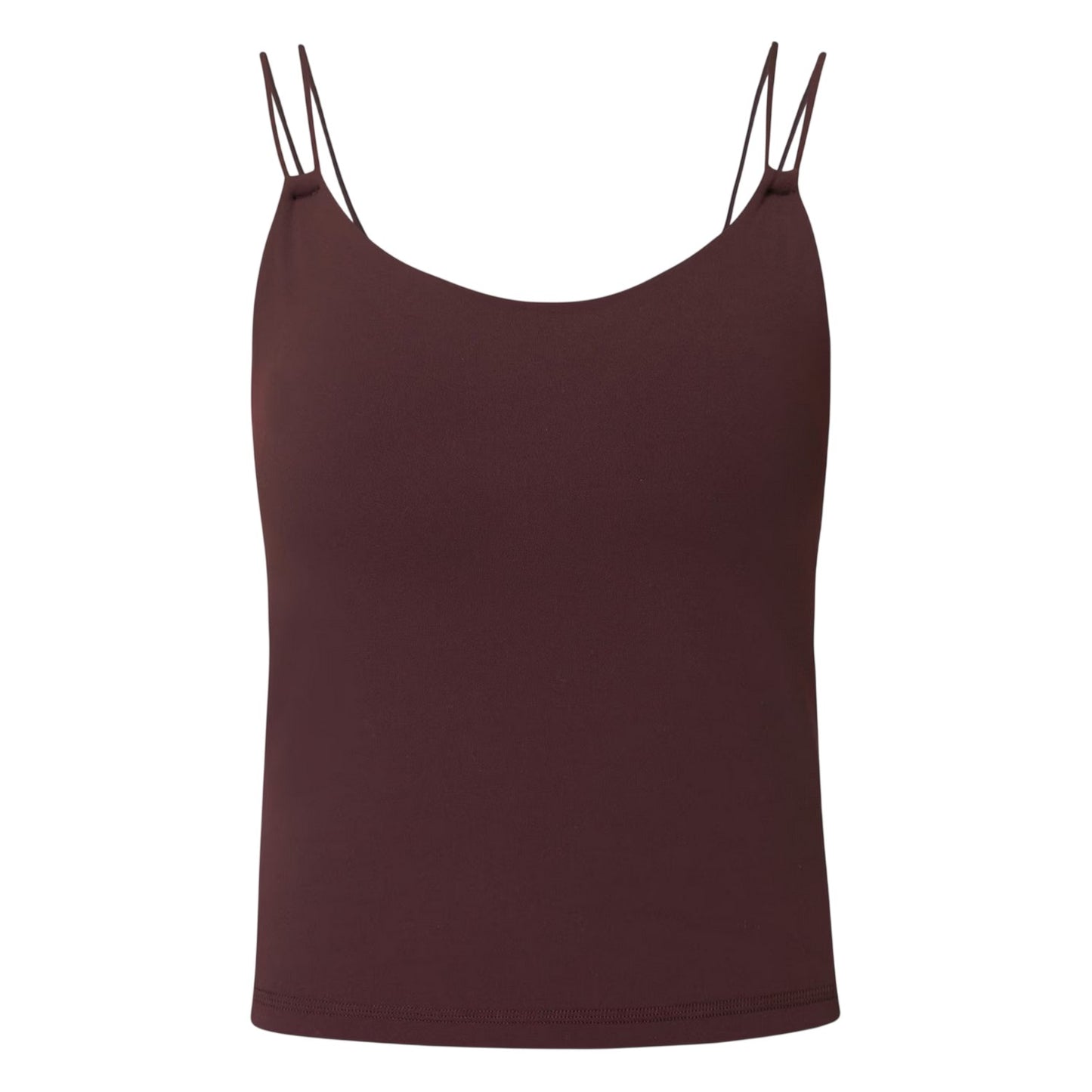 Brown - Front - Sweaty Betty Womens-Ladies Plain Cropped Tank Top