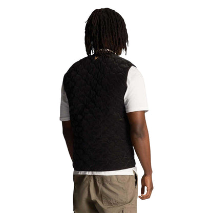 Black - Back - Lyle & Scott Mens Polyester Gilet