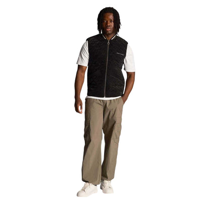 Black - Side - Lyle & Scott Mens Polyester Gilet