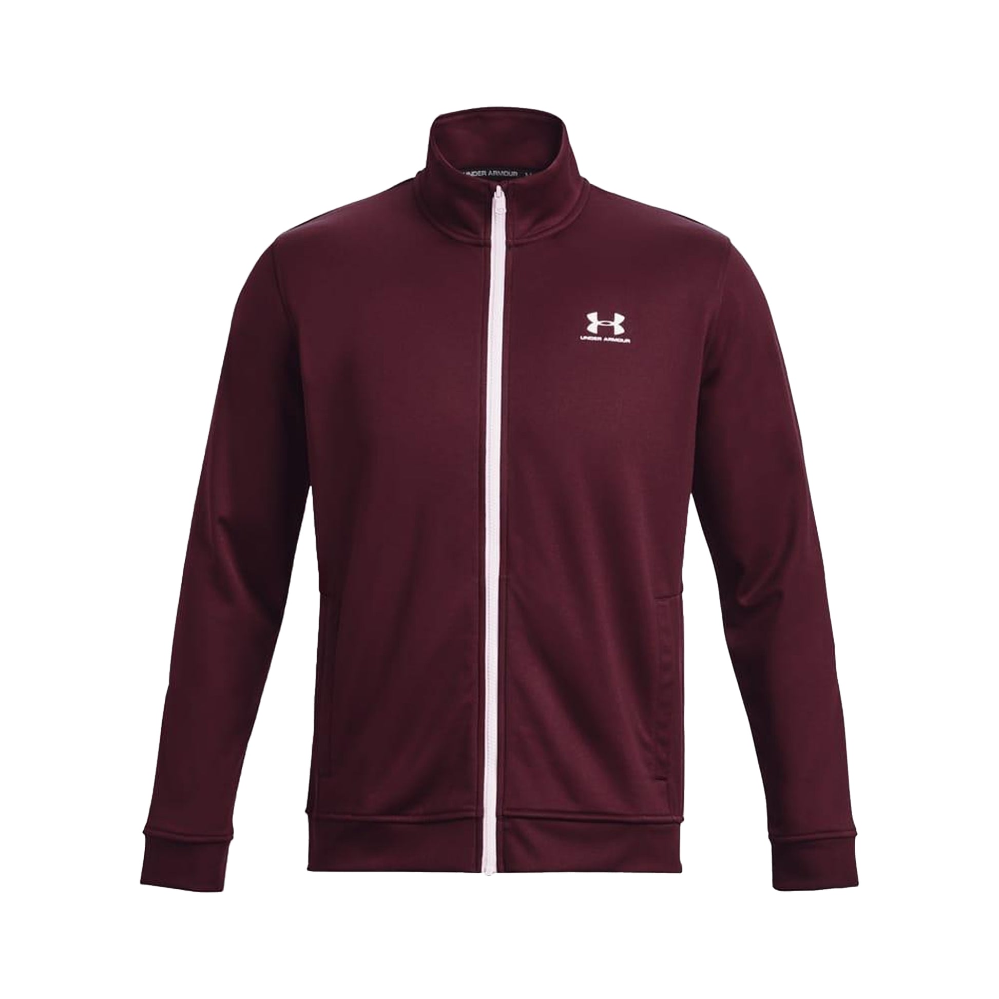 Black - Front - Under Armour Mens Sportstyle Tricot Warm Up Jacket