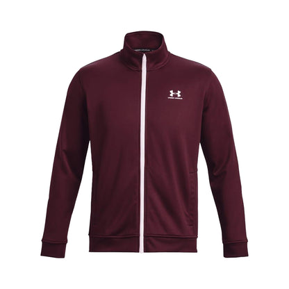 Black - Front - Under Armour Mens Sportstyle Tricot Warm Up Jacket