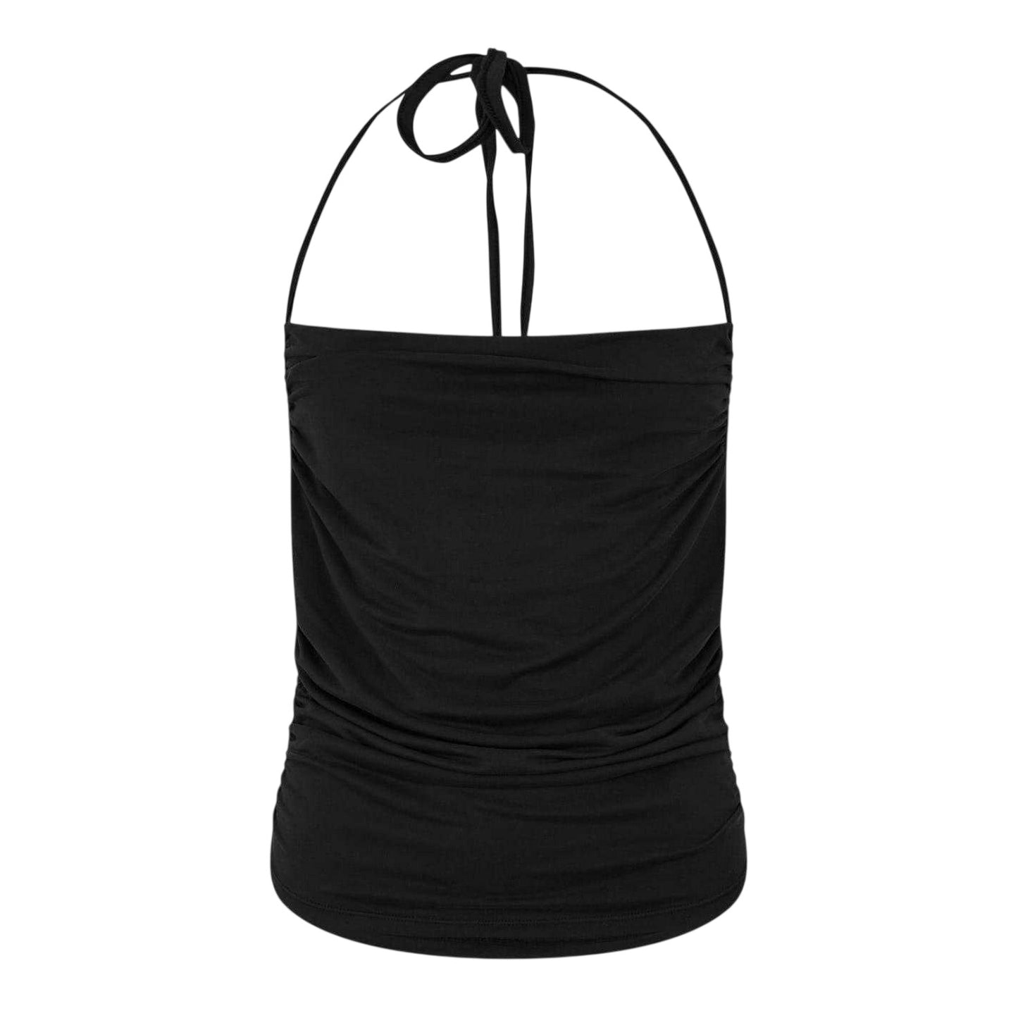 Black - Front - Jack Wills Womens-Ladies Halter Cowl Neck Tank Top