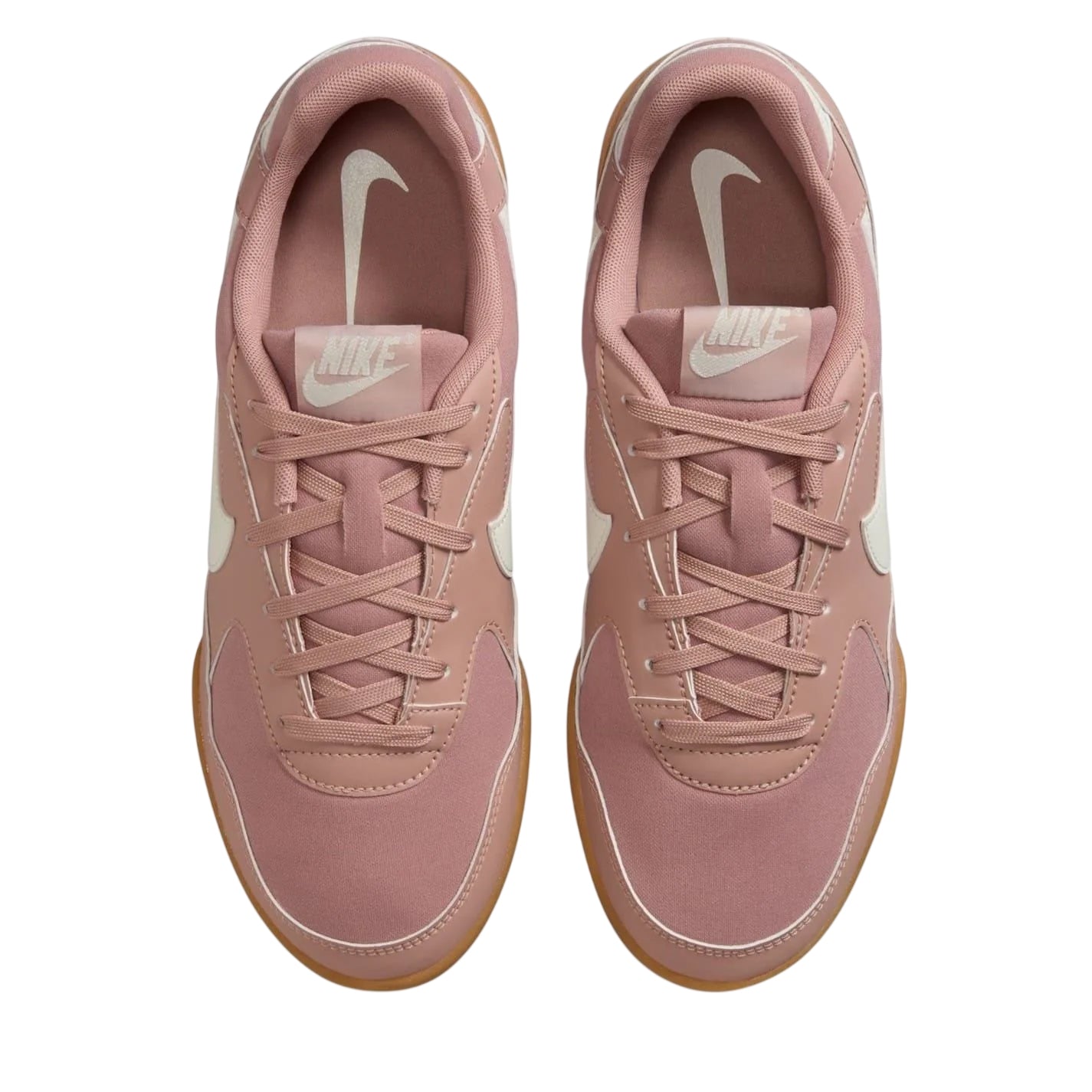 Pink-White-Gum - Lifestyle - Nike Womens-Ladies Manta Suede Panel Shoes