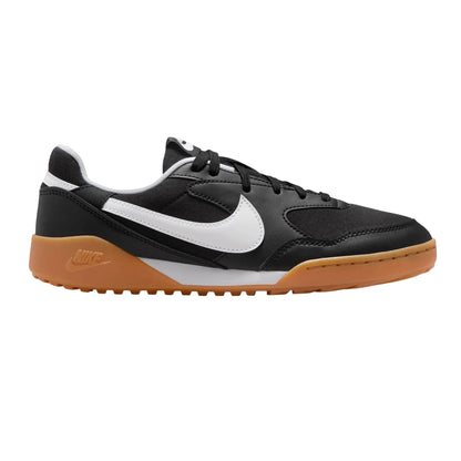 Black-White-Gum - Front - Nike Womens-Ladies Manta Suede Panel Shoes
