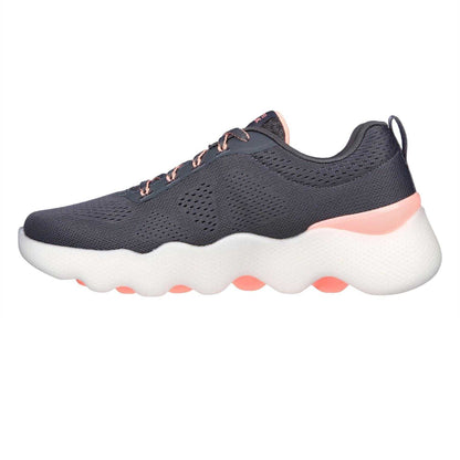 Grey-Pink - Lifestyle - Skechers Womens-Ladies Go Walk Mesh Trainers