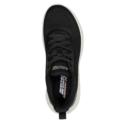 Black - Lifestyle - Skechers Womens-Ladies BOBS Sport Squad Chaos Mesh Walking Shoes