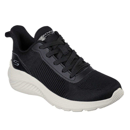 Black - Pack Shot - Skechers Womens-Ladies BOBS Sport Squad Chaos Mesh Walking Shoes