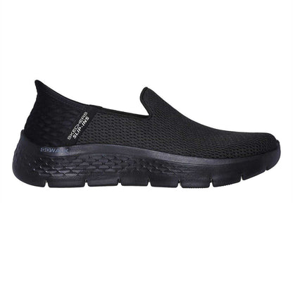 Black - Front - Skechers Womens-Ladies Go Walk Mesh Slip-on Trainers