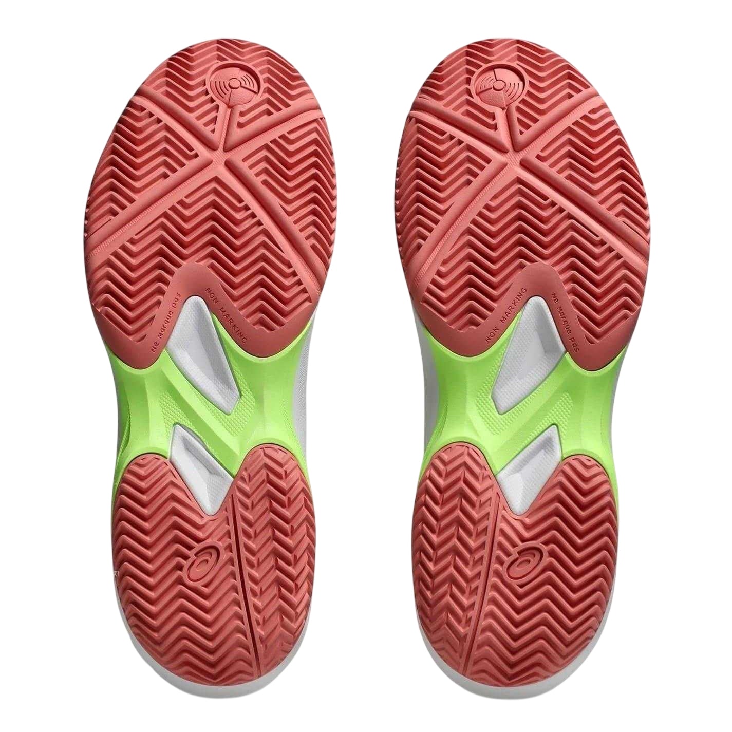 White-Guava - Side - Asics Womens-Ladies Game FF Padel Shoes