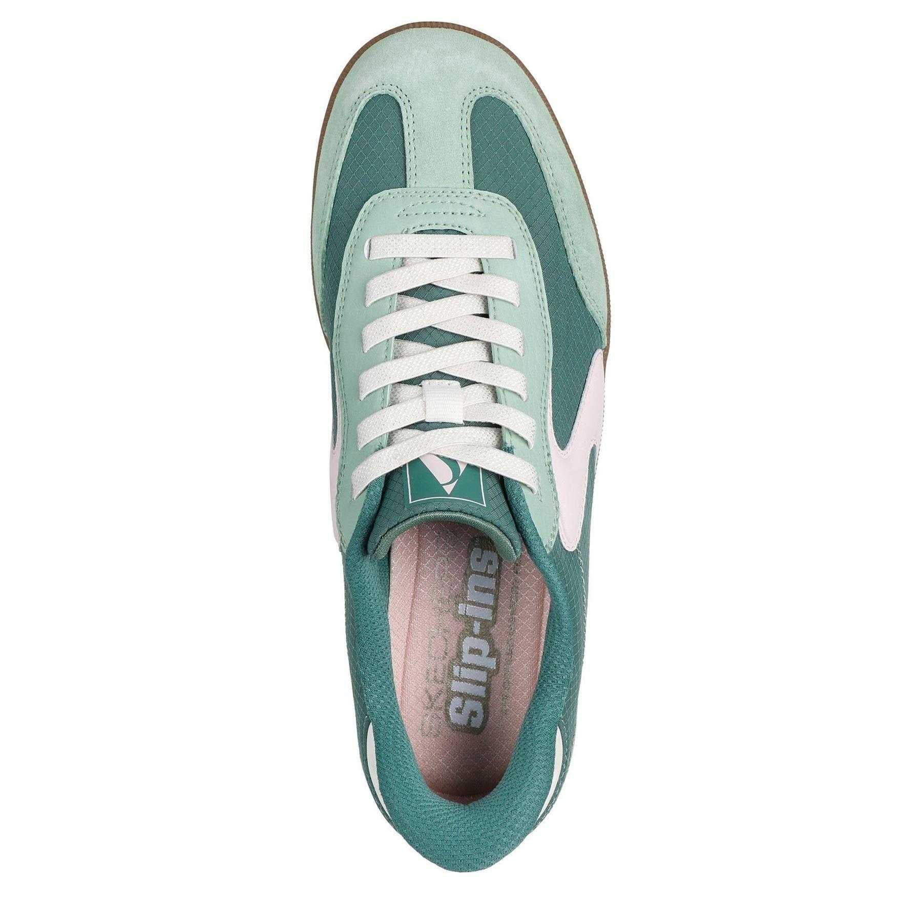 Mint - Lifestyle - Skechers Womens-Ladies Suede Flat Trainers