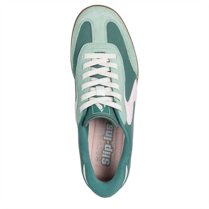 Mint - Lifestyle - Skechers Womens-Ladies Suede Flat Trainers
