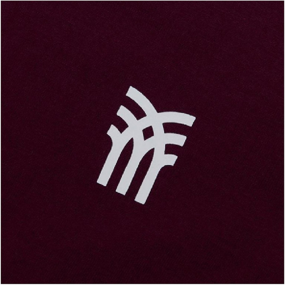 Burgundy - Side - Fenchurch Mens Walsh Regular T-Shirt