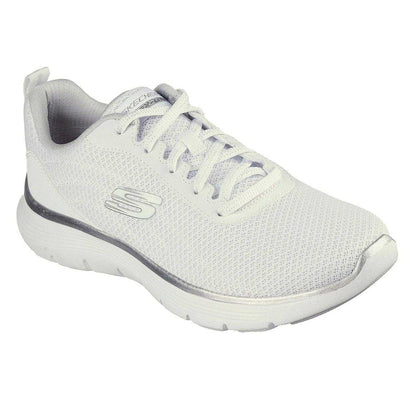 White - Pack Shot - Skechers Womens-Ladies Flex Appeal 5.0 New Thrive Trainers