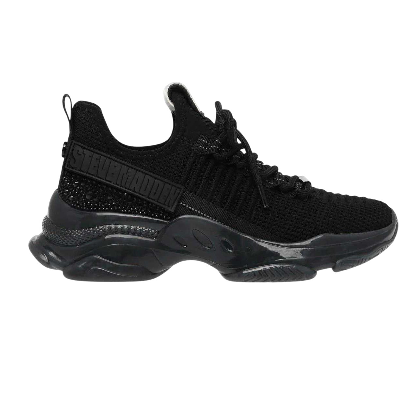 Black - Front - Steve Madden Womens-Ladies Maxilla-R Trainers