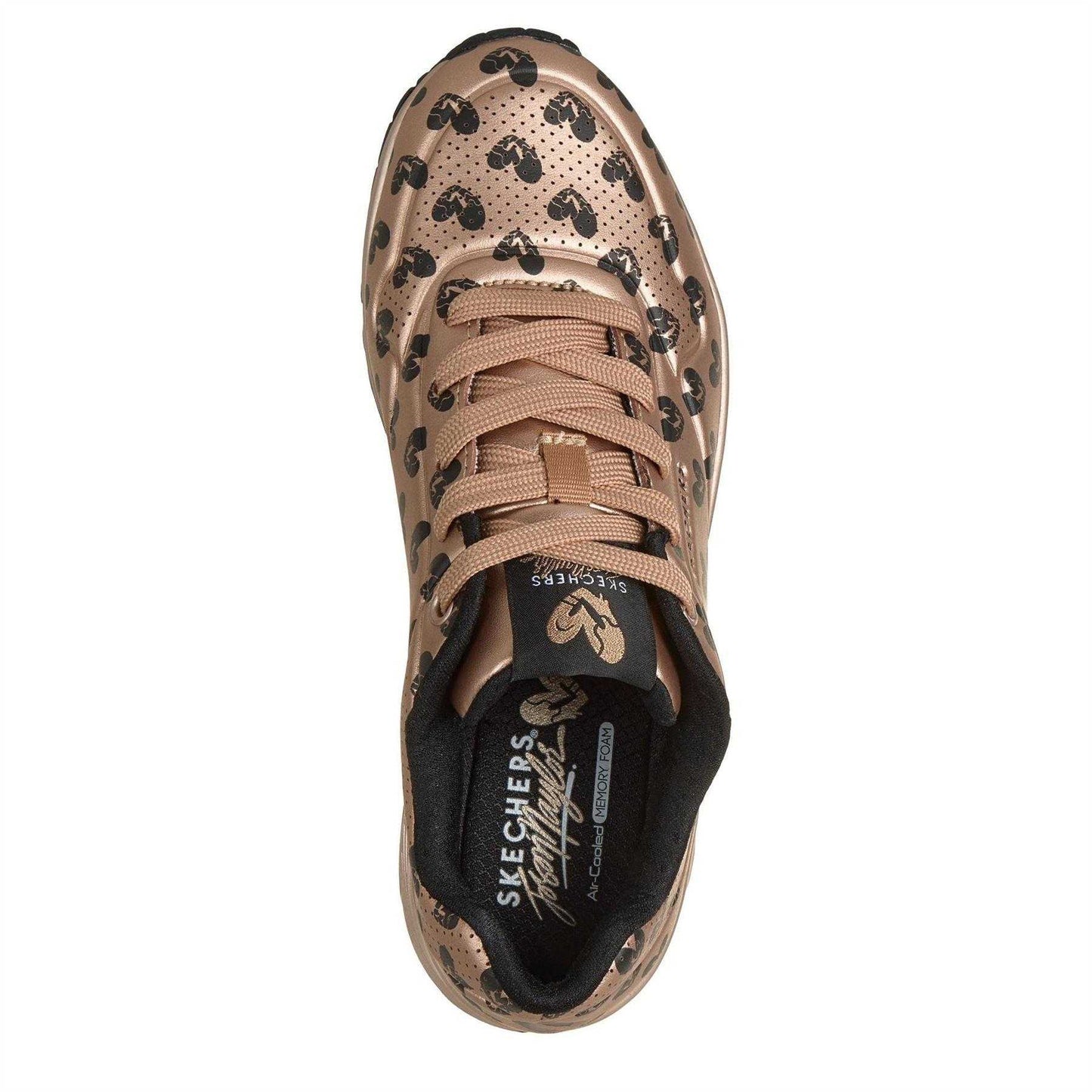 Rose Gold - Lifestyle - Skechers Womens-Ladies Hearts Trainers