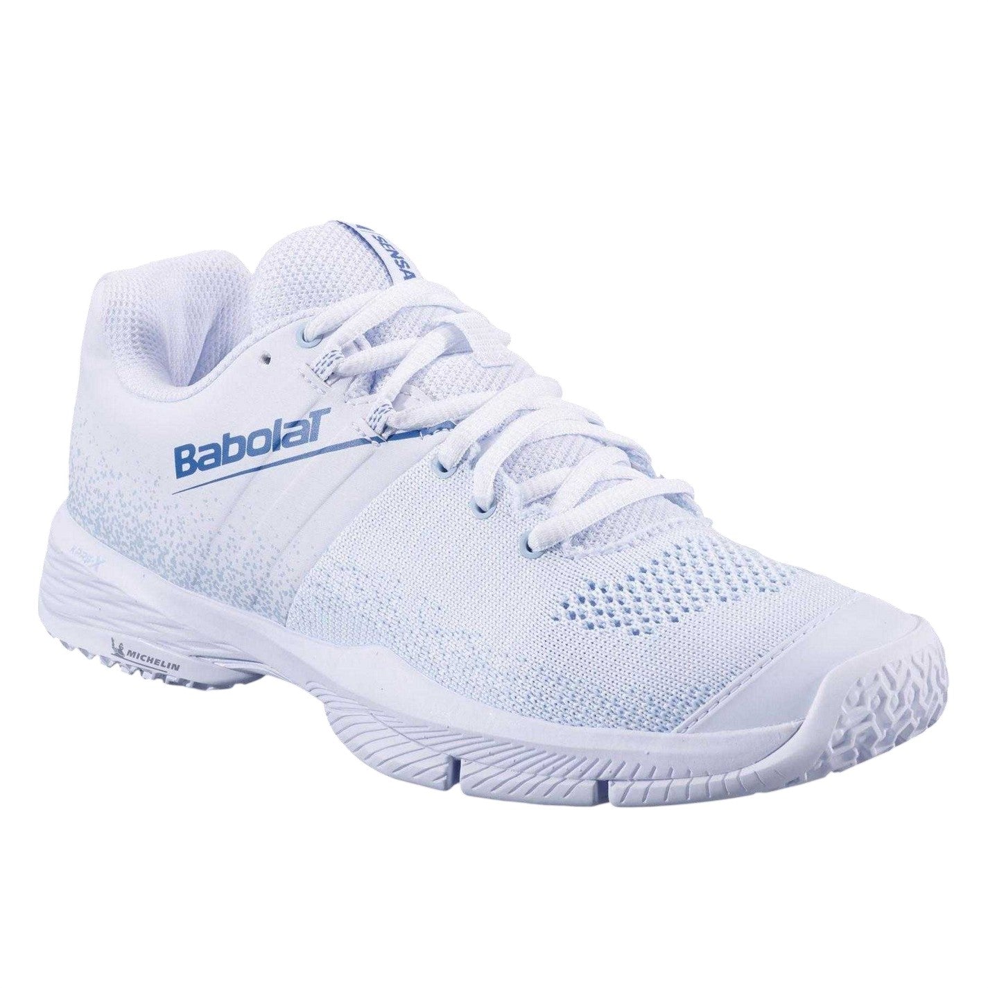 White-Cool Blue - Lifestyle - Babolat Womens-Ladies Sensa Tennis Shoes
