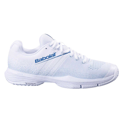 White-Cool Blue - Front - Babolat Womens-Ladies Sensa Tennis Shoes