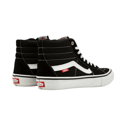 Black - Back - Vans Womens-Ladies SK8-Hi Canvas High Top Trainers
