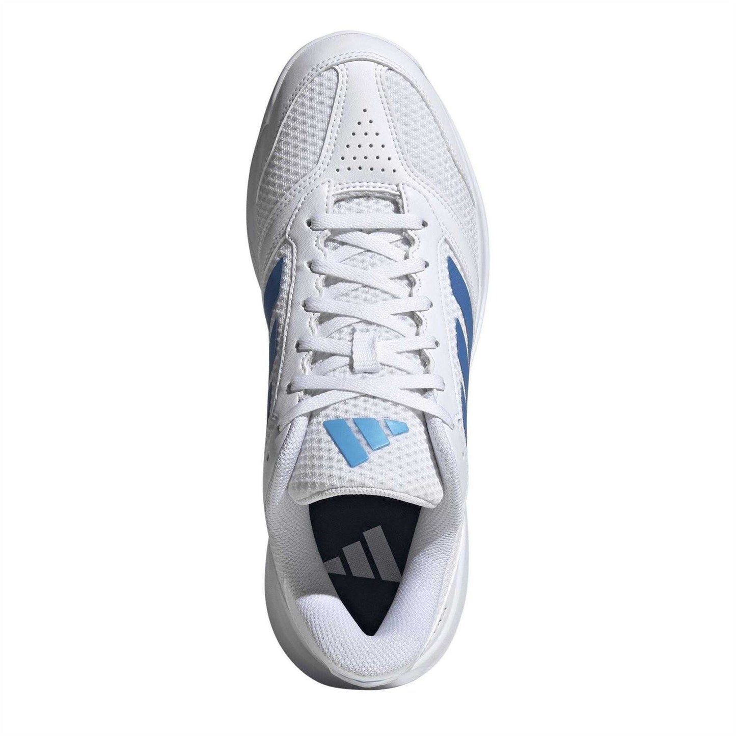 White-Blue - Lifestyle - Adidas Womens-Ladies Volleyball Shoes