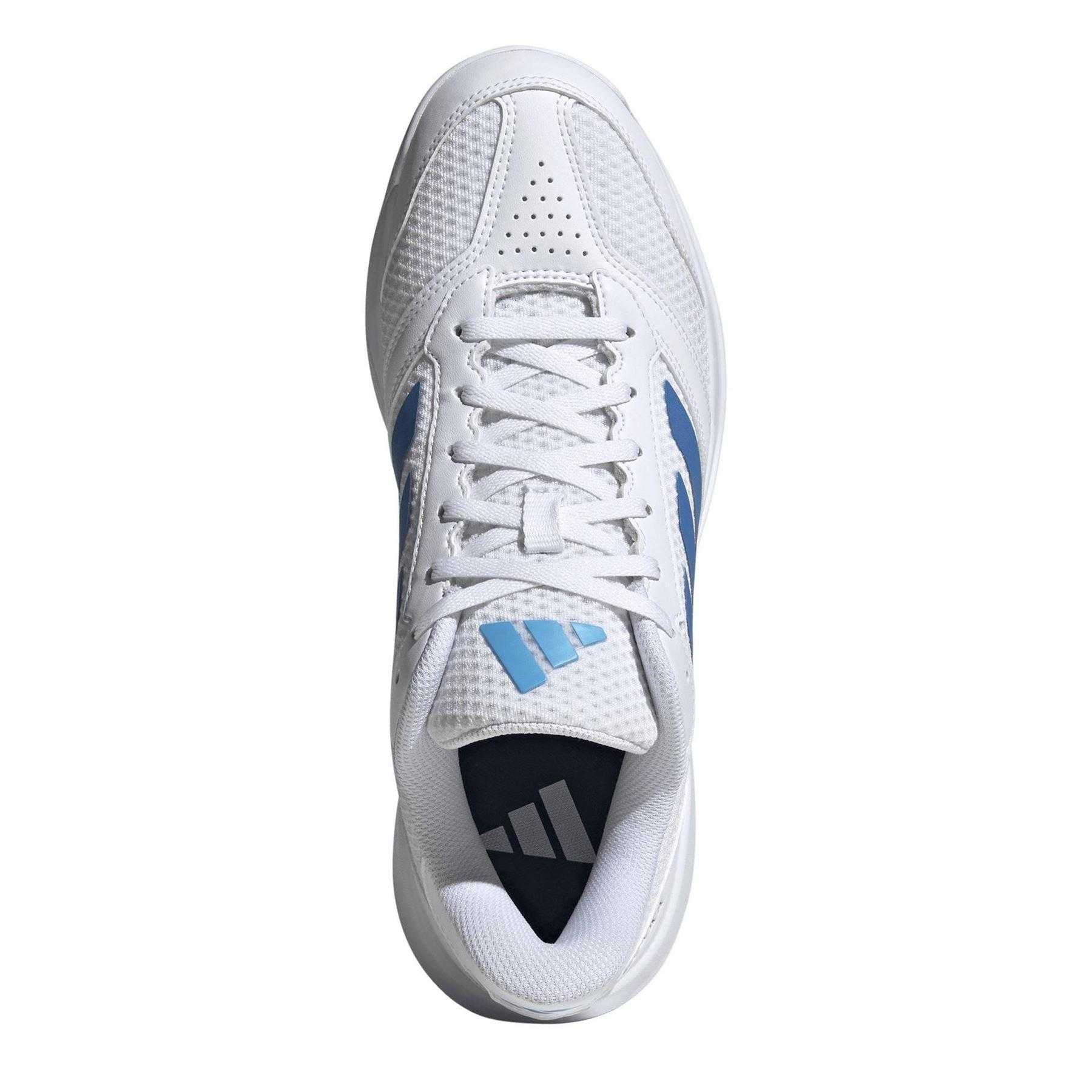 White-Blue - Lifestyle - Adidas Womens-Ladies Volleyball Shoes