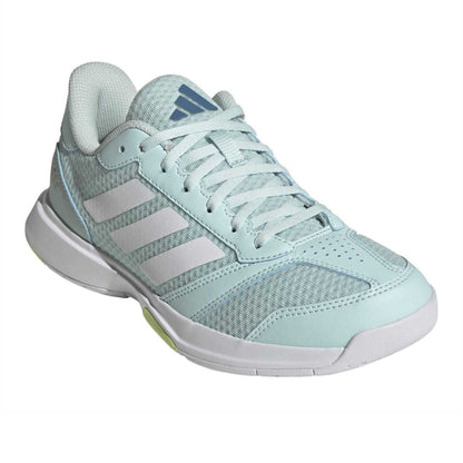 Mint-White-Yellow - Pack Shot - Adidas Womens-Ladies Volleyball Shoes