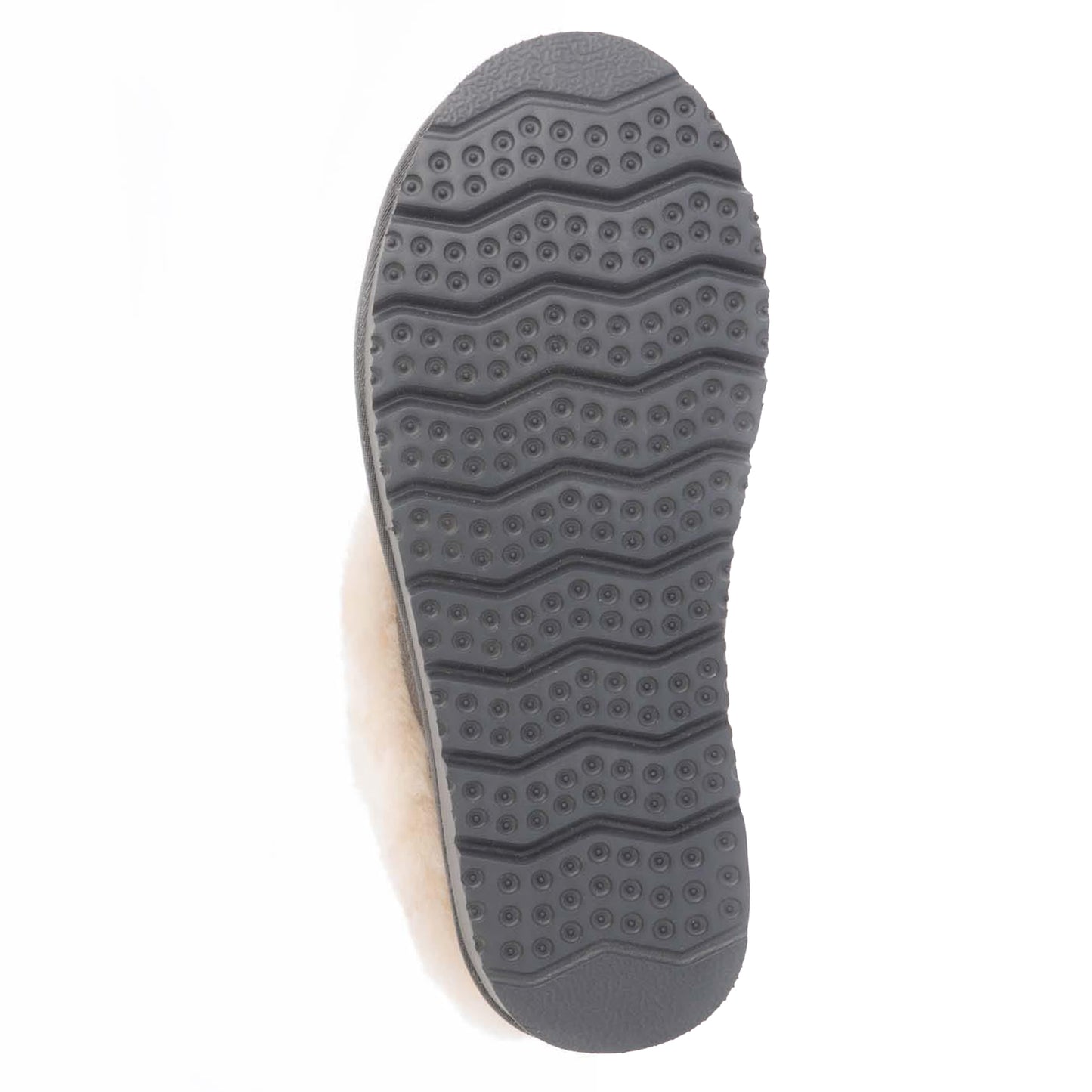 Grey - Side - EverAu Womens-Ladies Ibis Sheepskin Slippers