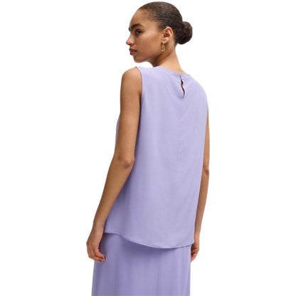 Amethyst Purple - Back - Boss Womens-Ladies Jewel Collared Regular Sleeveless Blouse