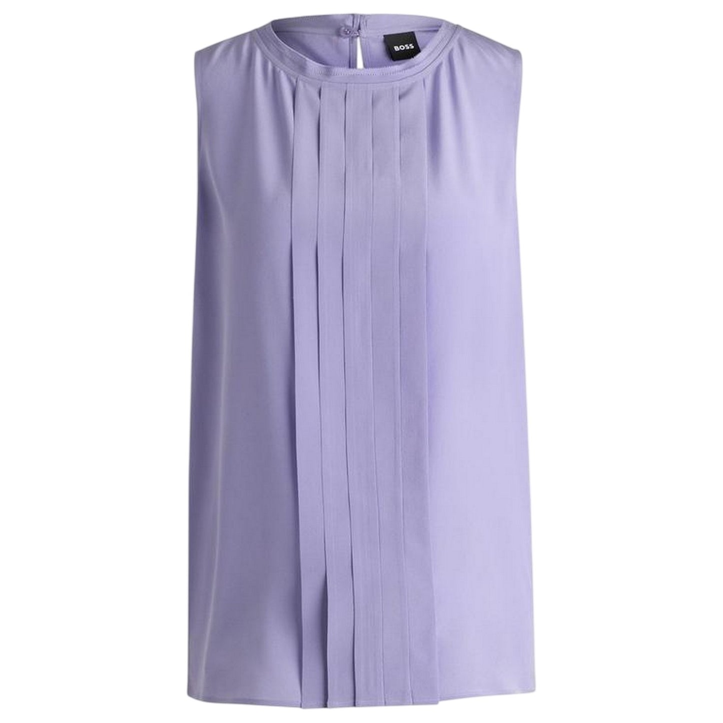 Amethyst Purple - Front - Boss Womens-Ladies Jewel Collared Regular Sleeveless Blouse
