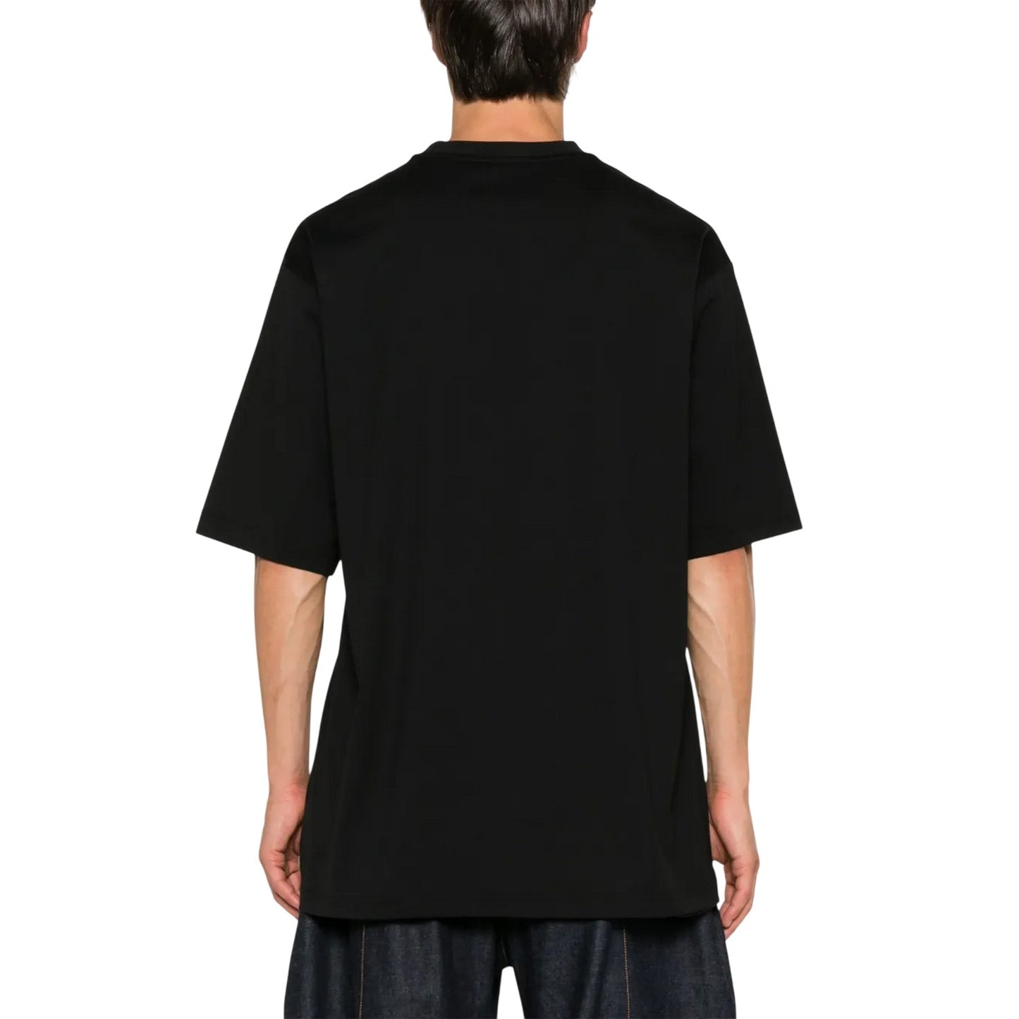 Black - Back - Y-3 Mens Jersey Short-Sleeved T-Shirt