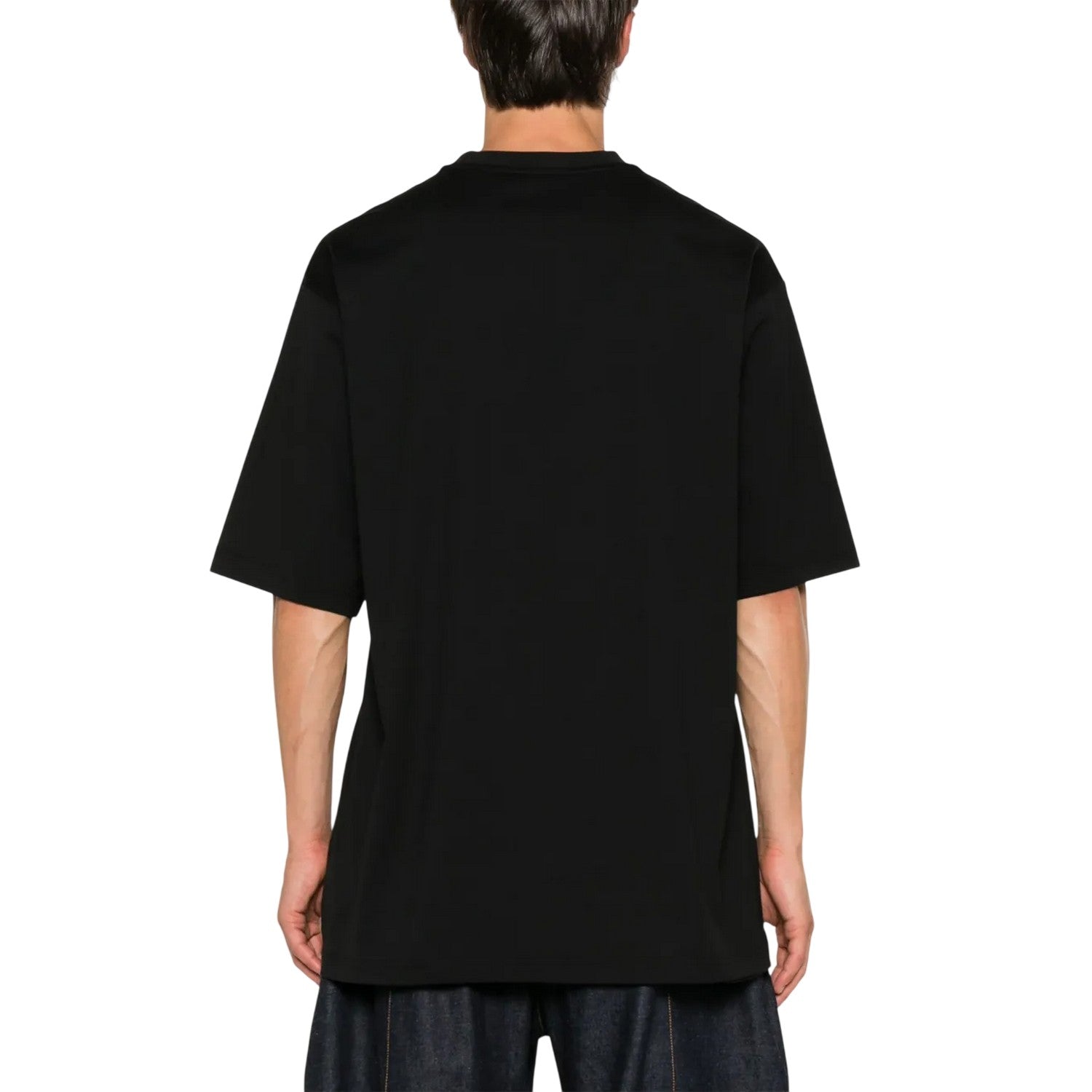 Black - Back - Y-3 Mens Jersey Short-Sleeved T-Shirt