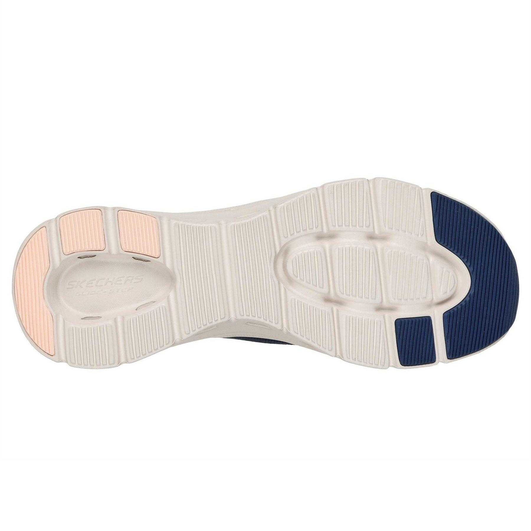 Navy - Back - Skechers Womens-Ladies Pro Glide-Step Trainers