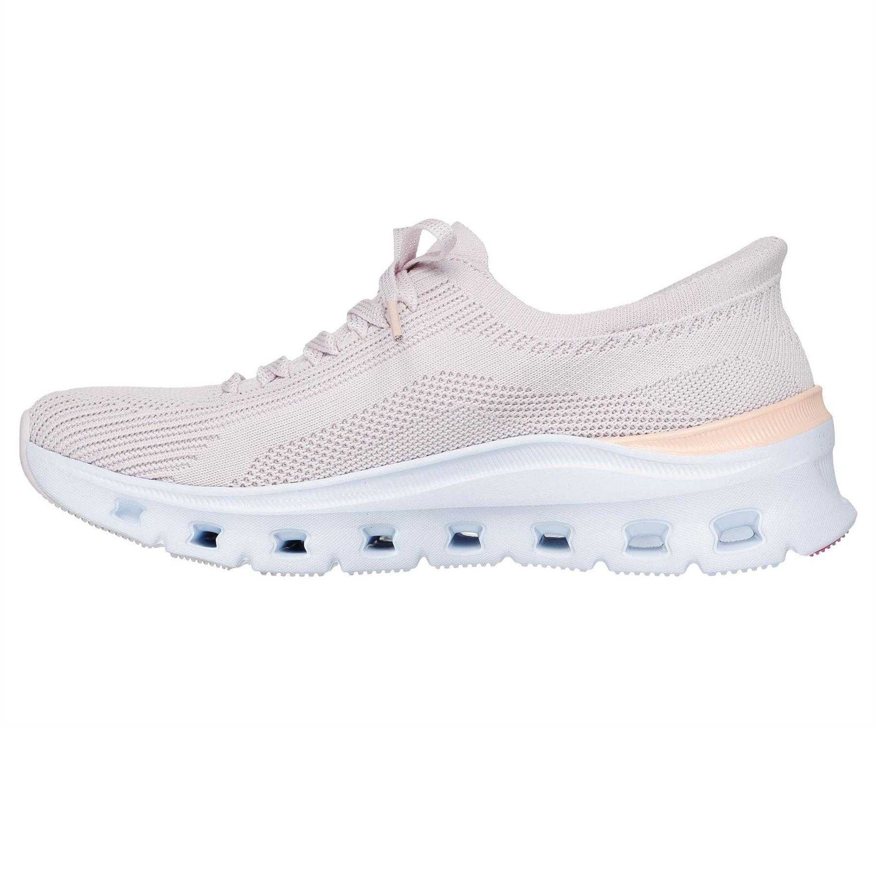 Lavender - Side - Skechers Womens-Ladies Pro Glide-Step Trainers